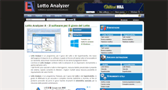 Desktop Screenshot of lottoanalyzer.it